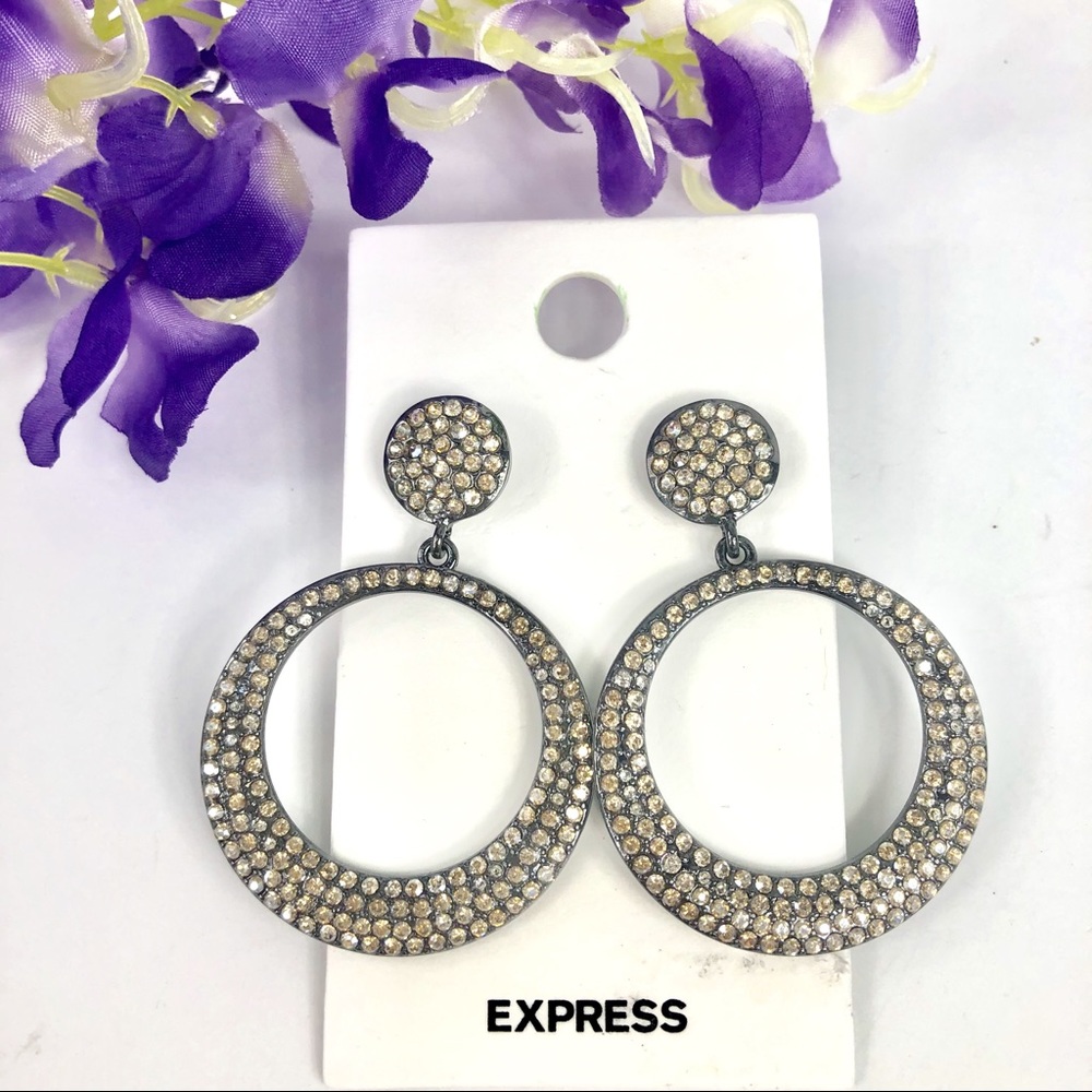 Express Rhinestone Earrings 🌹